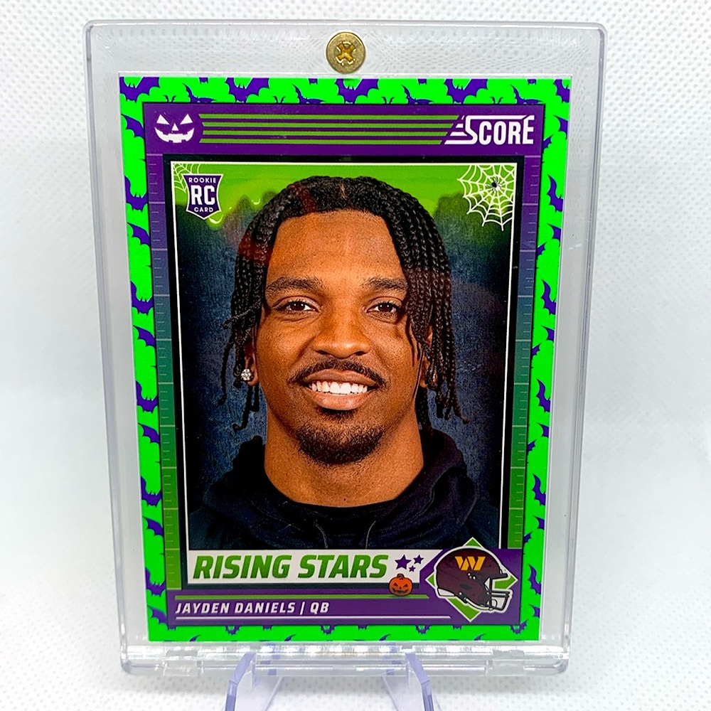 Jayden Daniels Rookie Card Panini Rising Stars Washington Commanders Perfect HOF